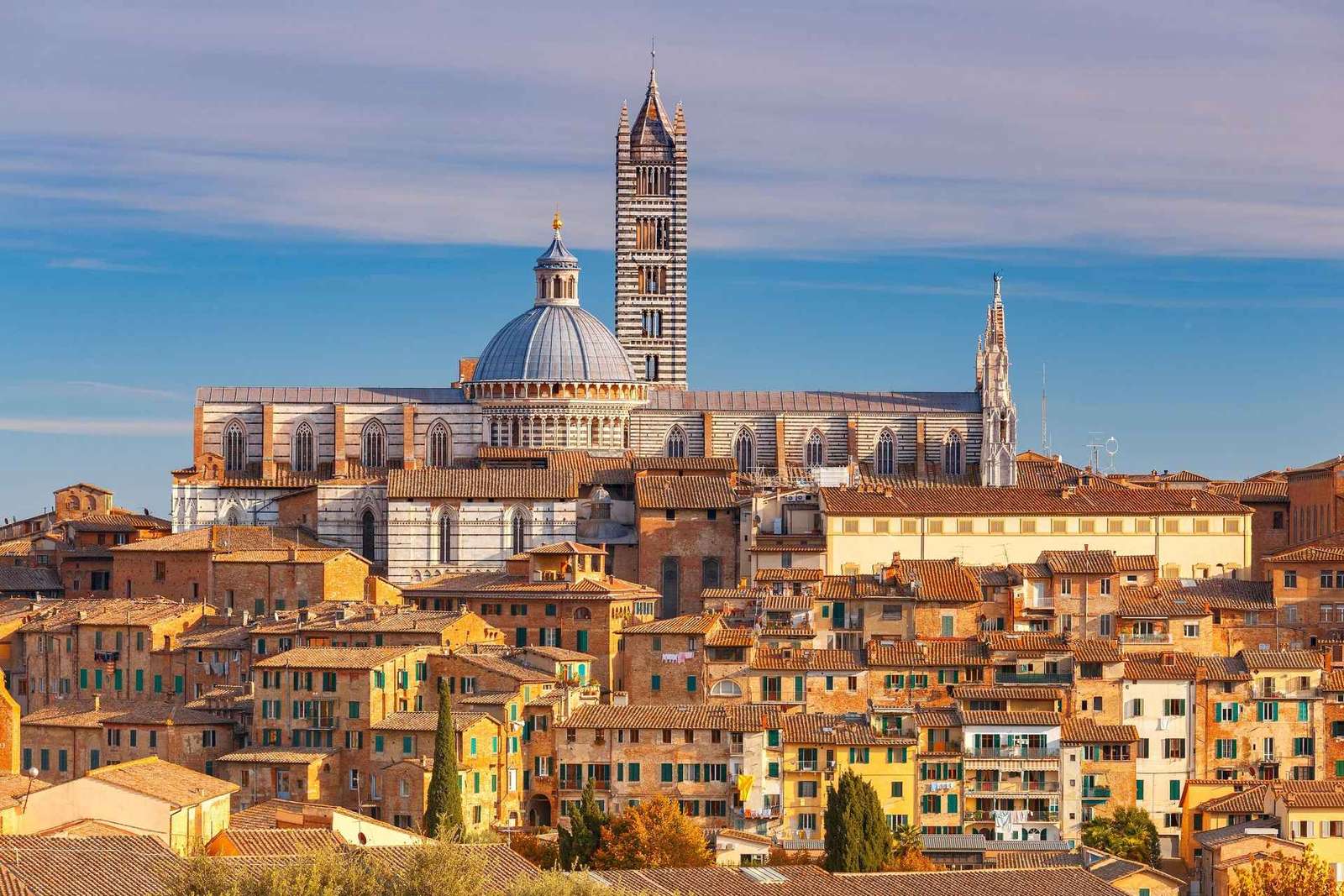 Tour privato a piedi di Siena tra contrade e Duomo