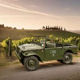 Oldtimer-Jeep-Tour Toskana mit Weinprobe und Mittagessen