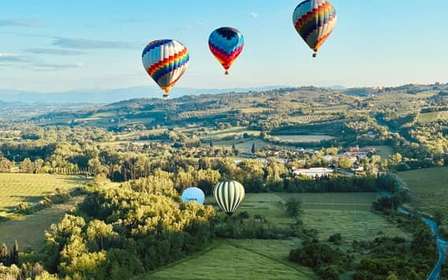 Lot balonem na ogrzane powietrze w Toskanii
