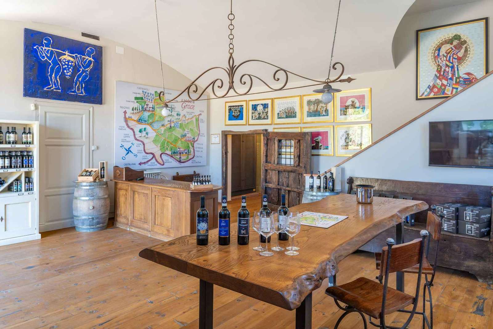 Vigneti e cantina al Molino di Grace con 4 vini