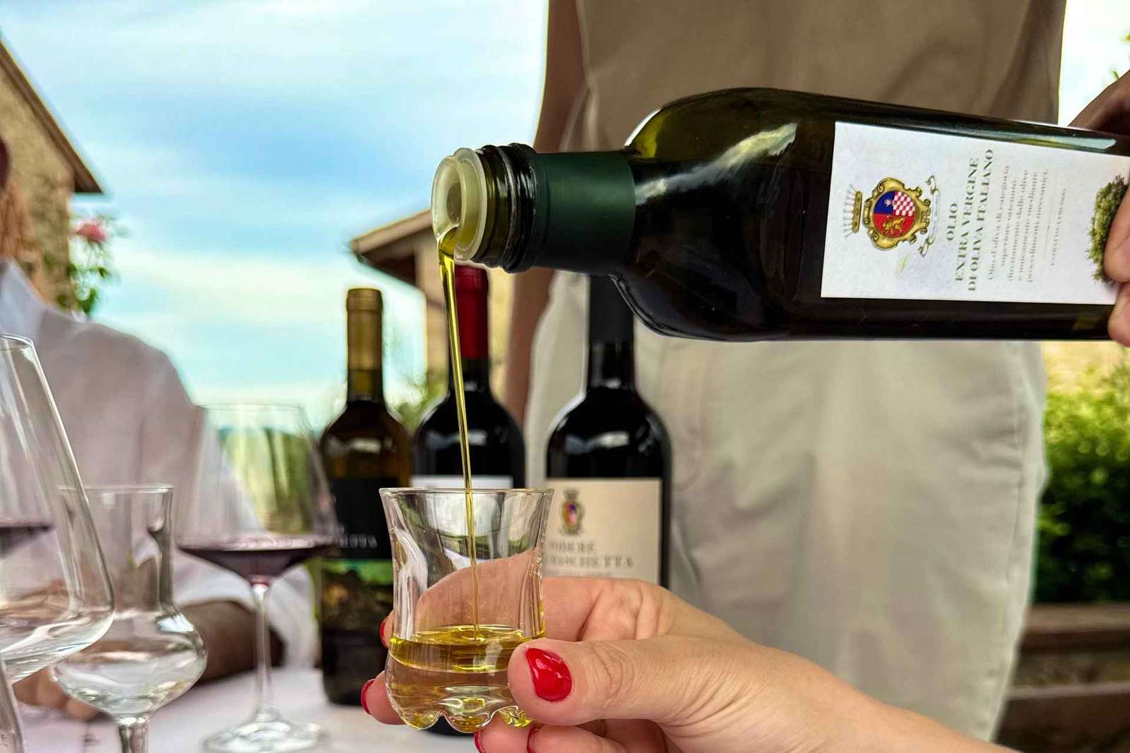 Dégustation d'huile d'olive dans le Chianti : ferme familiale