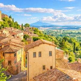 Montepulciano, Pienza e Montalcino com vinho e almoço