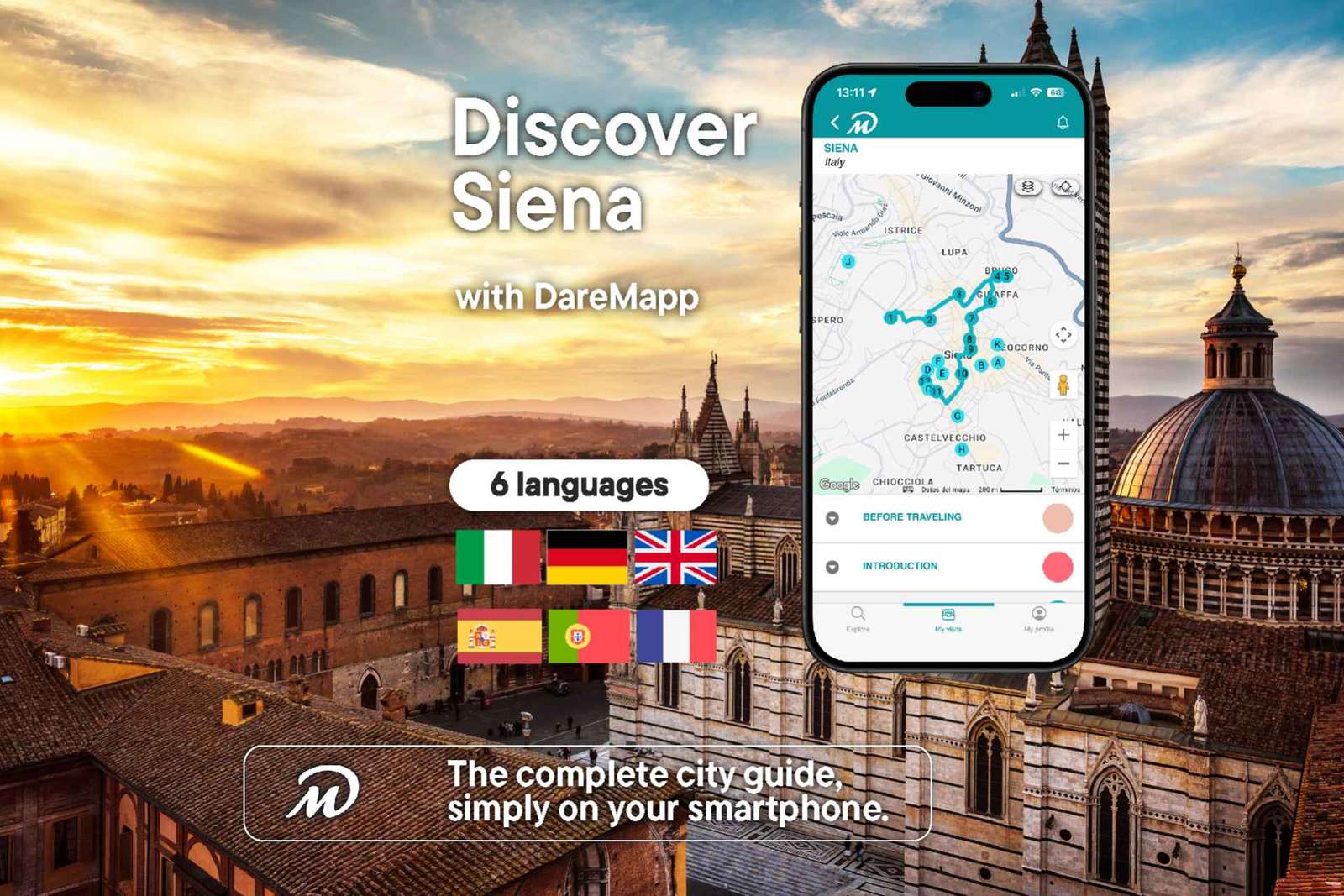 Siena: Guided Tour with Your Mobile Phone