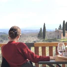 Sienne : visite d'une cave à vin, dégustation de vin et déjeuner