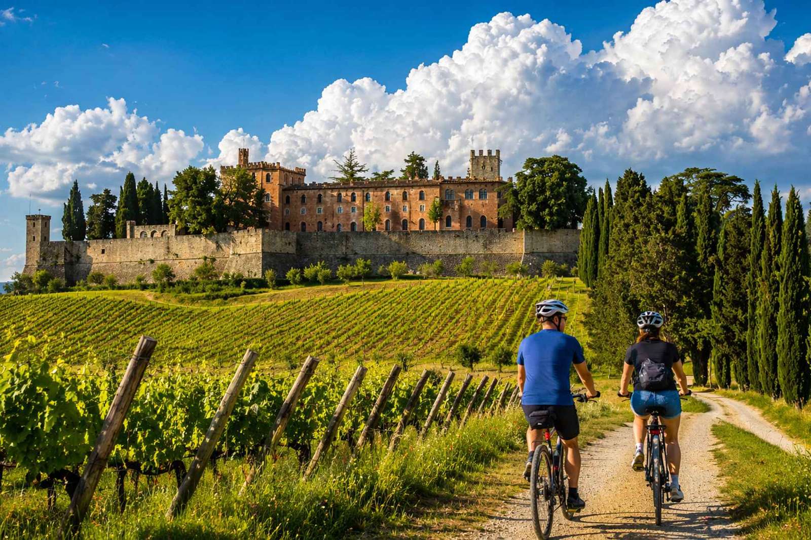 Tour in e-bike al Castello di Brolio da Gaiole