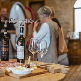 Montalcino : Dégustation de vins avec charcuterie et fromage toscan