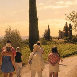 Wine tour al tramonto nel Chianti con cena toscana