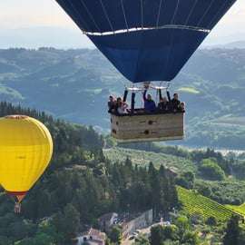 Mongolfiera, Pienza, Montalcino, Val D'orcia