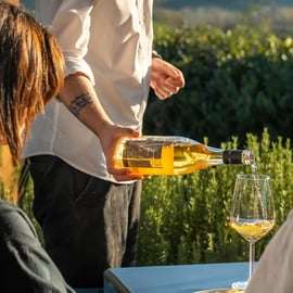 Degustace vína ve vinařství Mormoraia u San Gimignana