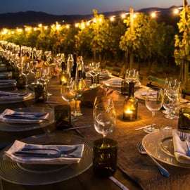 San Gimignano : dîner romantique dans un vignoble