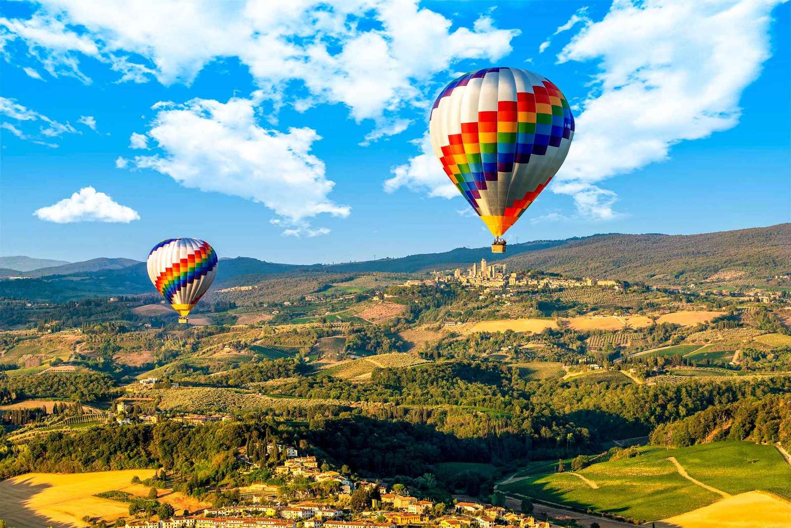 Vol en montgolfière en Toscane