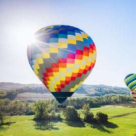 Mongolfiera, Pienza, Montalcino, Val D'orcia