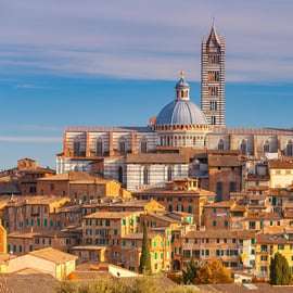 Tour privato a piedi di Siena tra contrade e Duomo