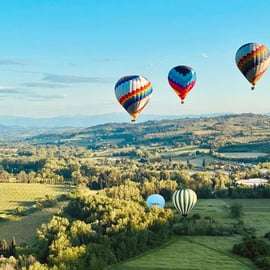 Vol en montgolfière en Toscane