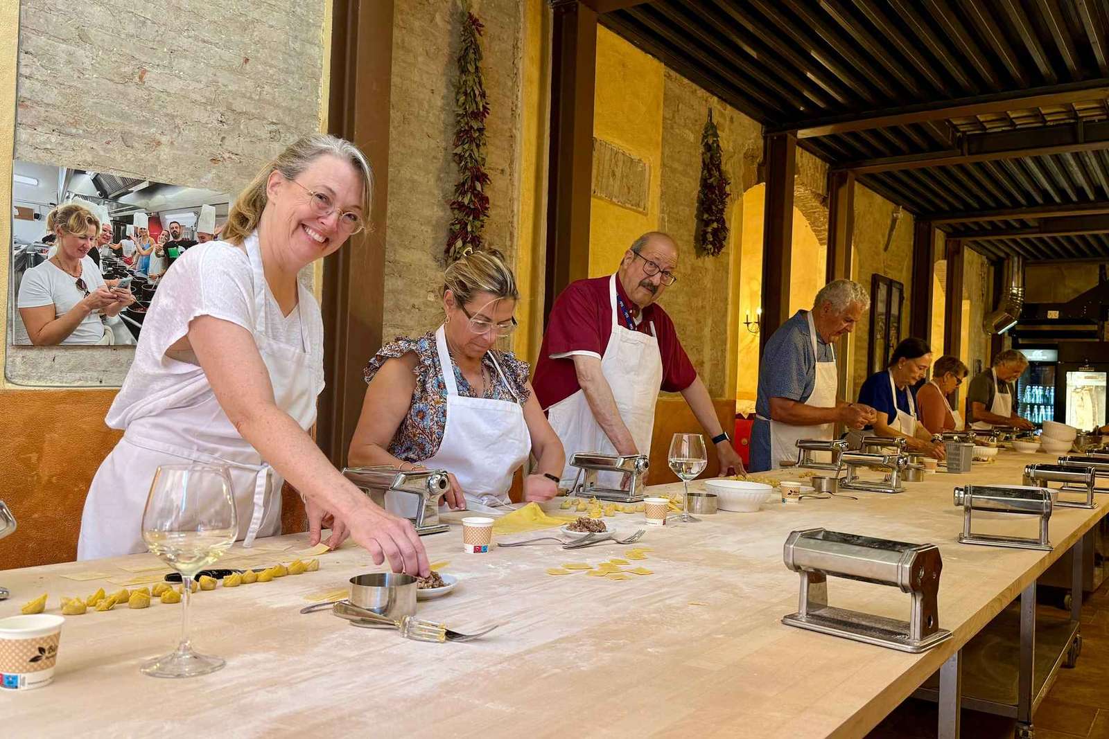 Clase de cocina de pasta y tiramisú en Siena