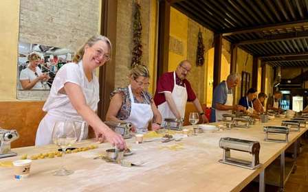 Siena: Lekcja gotowania makaronu i tiramisu z winem