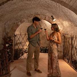 Oběd s degustací vína v San Gimignanu v jeskyni