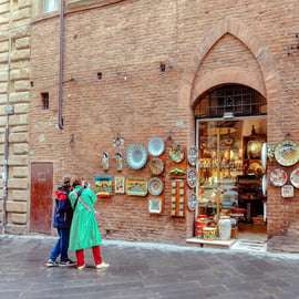 Tour privato a piedi di Siena tra contrade e Duomo