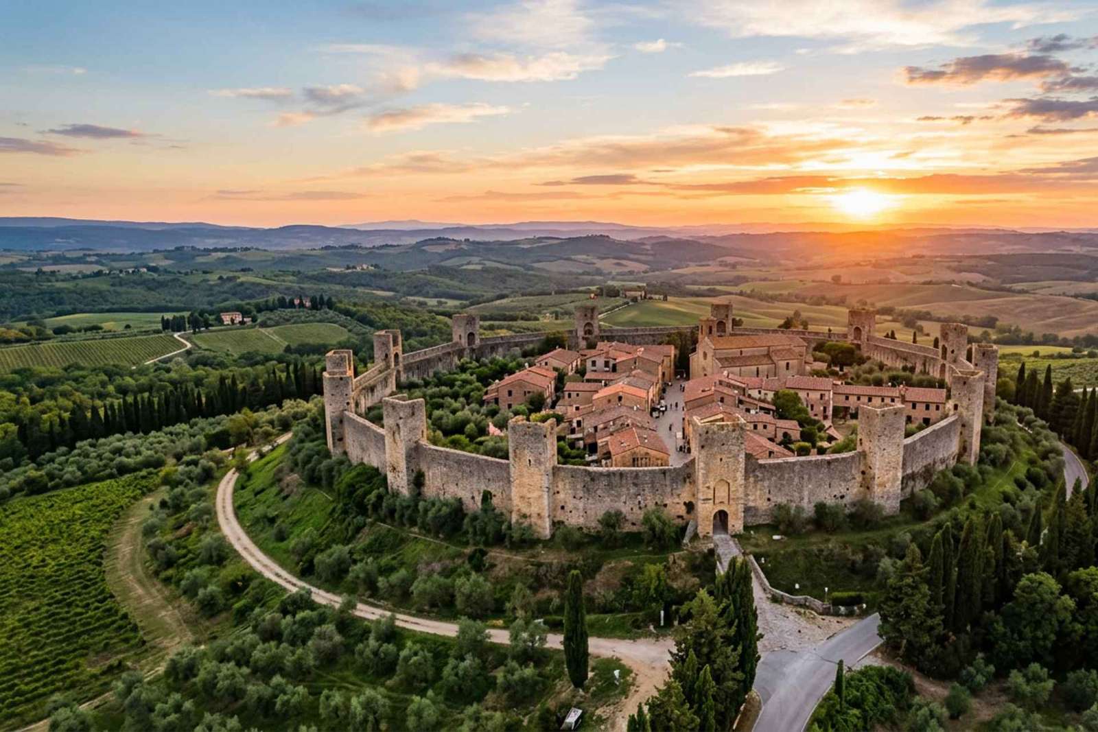 Výlet na elektrokolech do Monteriggioni z Colle Val d'Elsa