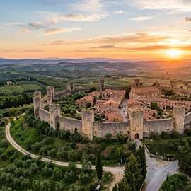 Výlet na elektrokolech do Monteriggioni z Colle Val d'Elsa