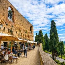 Montepulciano, Pienza e Montalcino com vinho e almoço
