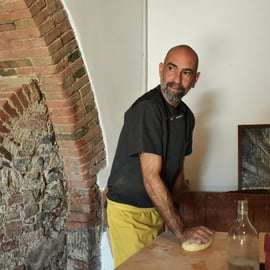Aula de culinária no Chianti com almoço e vinho