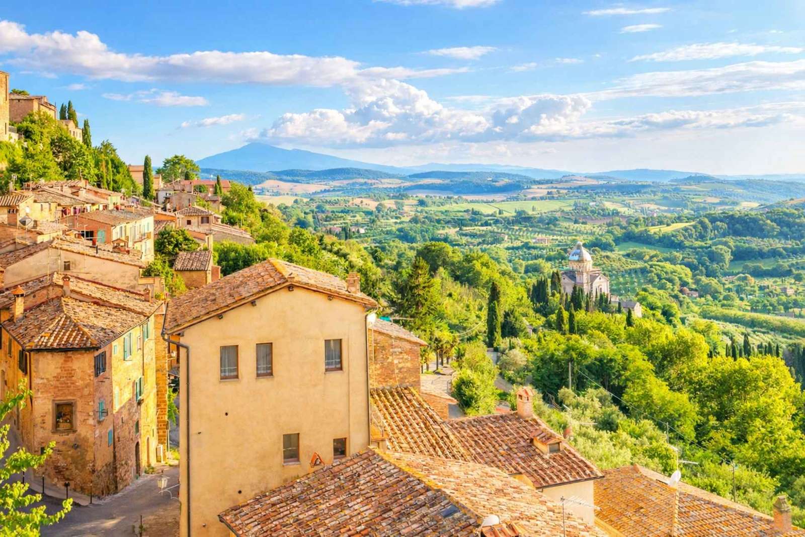 Montepulciano, Pienza e Montalcino com vinho e almoço