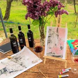 Greve in Chianti: Wine Painting & Aperitif