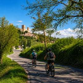 Výlet na elektrokolech do Monteriggioni z Colle Val d'Elsa